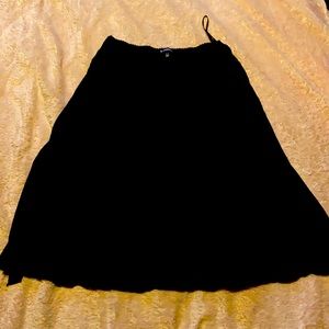 Black flowing skirt